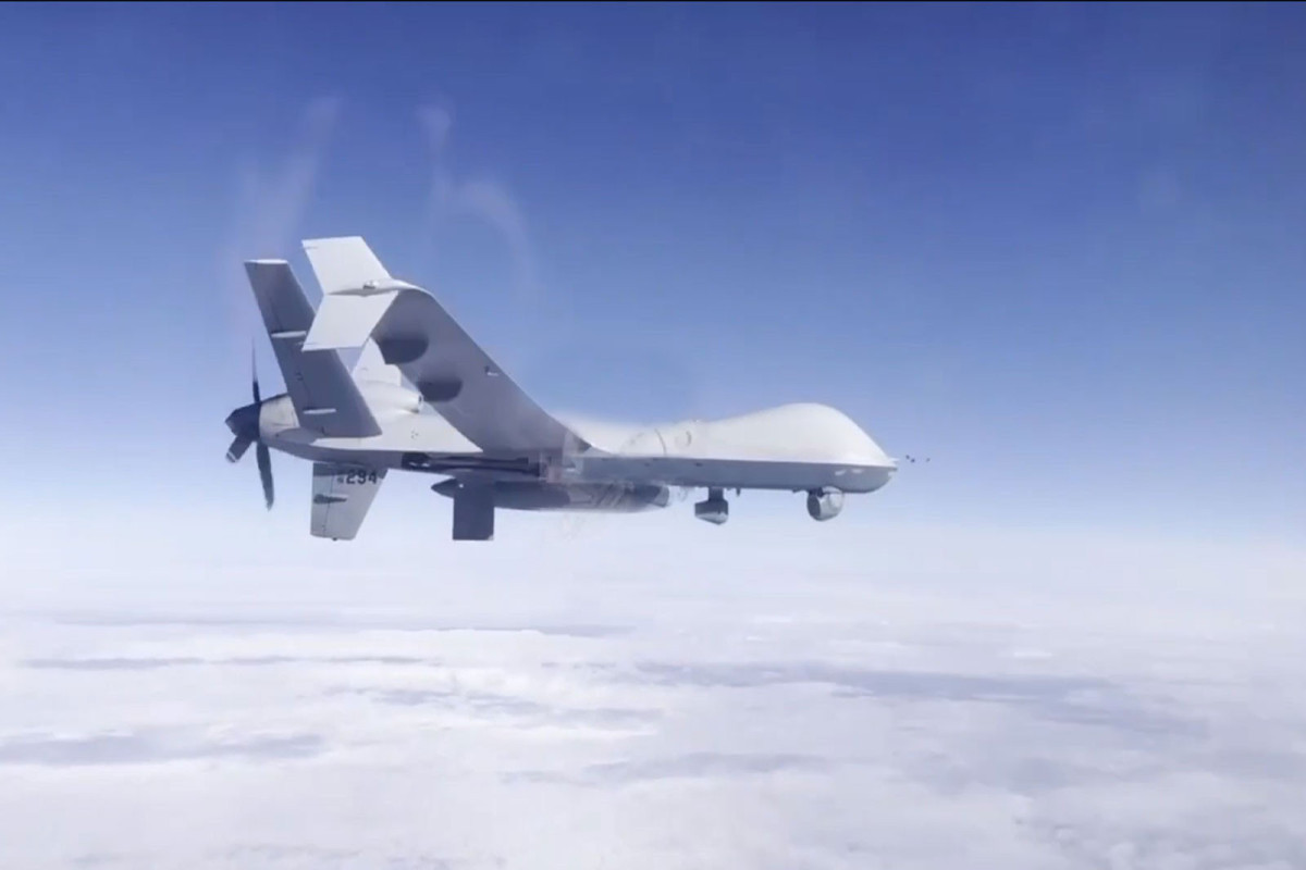 Footage of US drone falling into the Black sea released-VIDEO 