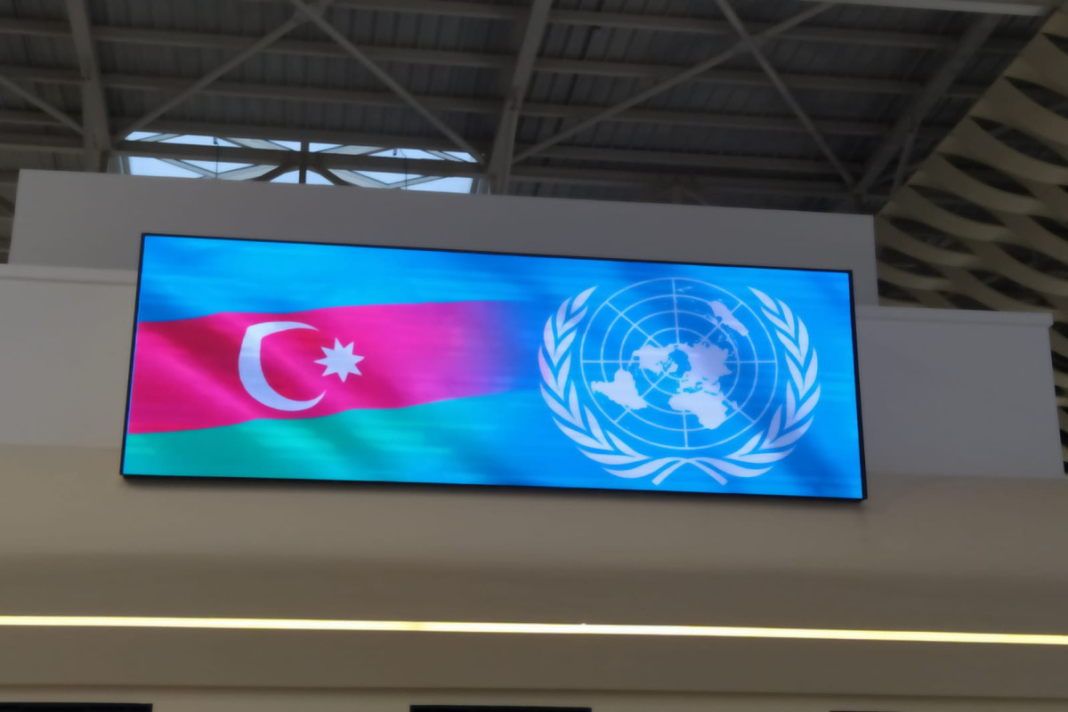 Самолет с представителями ООН и правительства Азербайджана приземлился в аэропорту Физули-ФОТО 