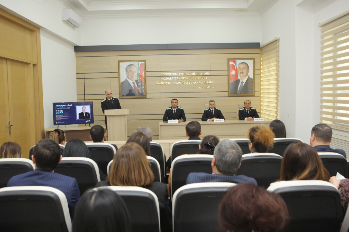 Səbail prokurorluğunda “Heydər Əliyev İli” ilə bağlı “Açıq qapı günü” keçirilib - FOTO 
