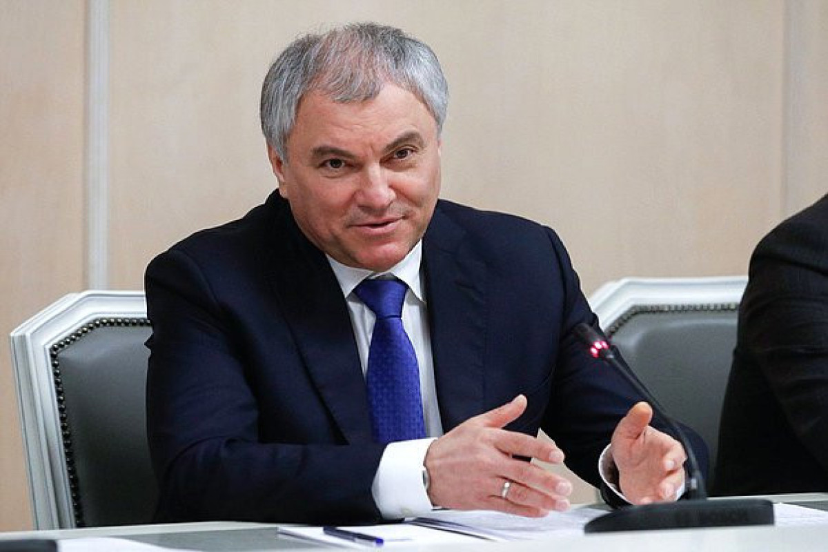 Vyacheslav Volodin, the Speaker of the State Duma of Russia