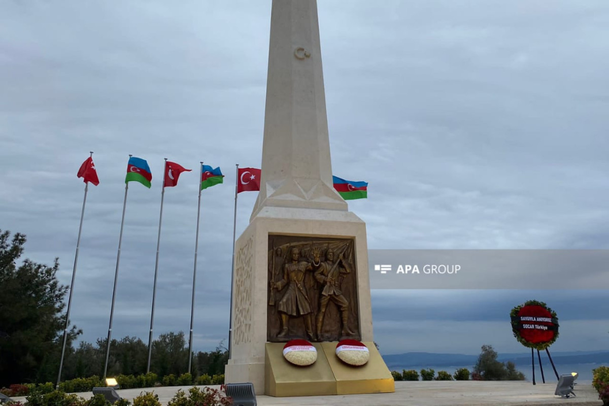 В Чанаккале установлен памятник азербайджанским шехидам - ФОТО 