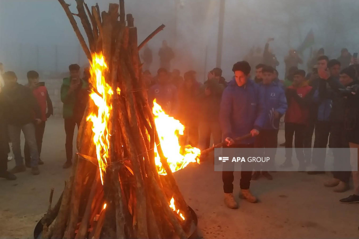 Novruz bonfire lit in Shusha-VIDEO 