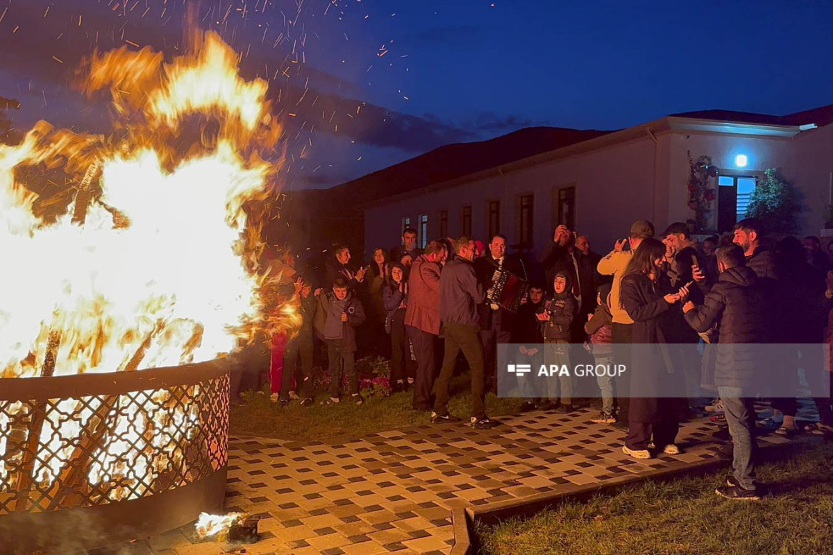 Novruz bonfire was lit in the village of Talysh for the first time in 30 years