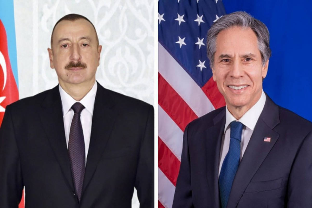 Президент Ильхам Алиев, Энтони Блинкен