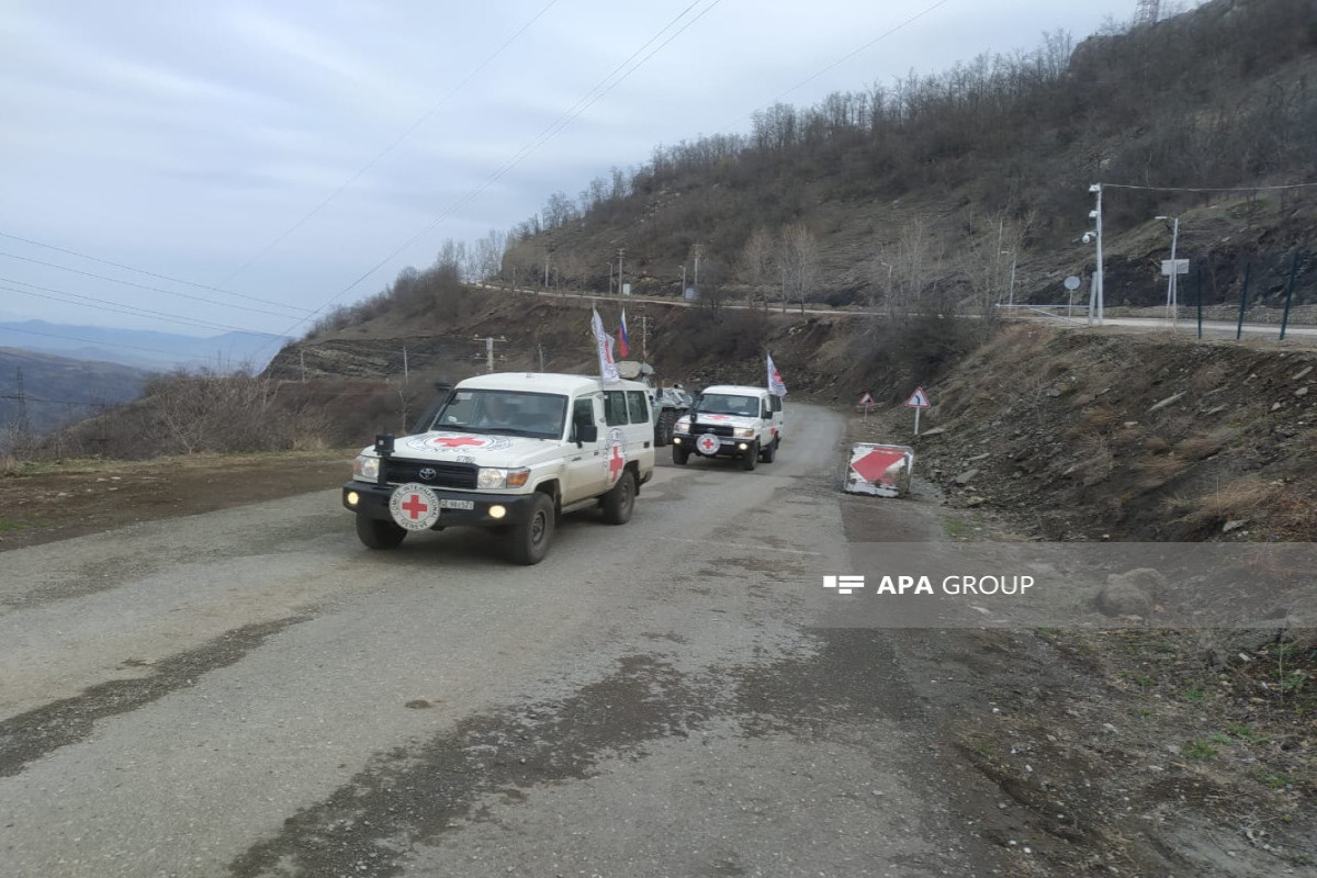 6 vehicles belonging to ICRC unimpededly passed through Azerbaijan's Lachin-Khankandi road-UPDATED 