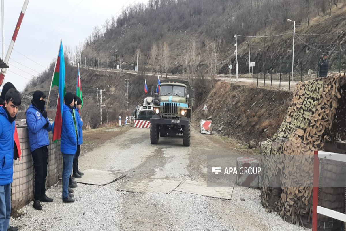 A total of 82 RPC vehicles unimpededly passed through Azerbaijan's Lachin-Khankandi road today-PHOTO -UPDATED-2 