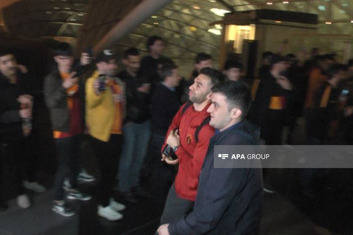 Turkiye's Galatasaray FC arrives in Baku for the match with Qarabag FC-PHOTO -VIDEO 