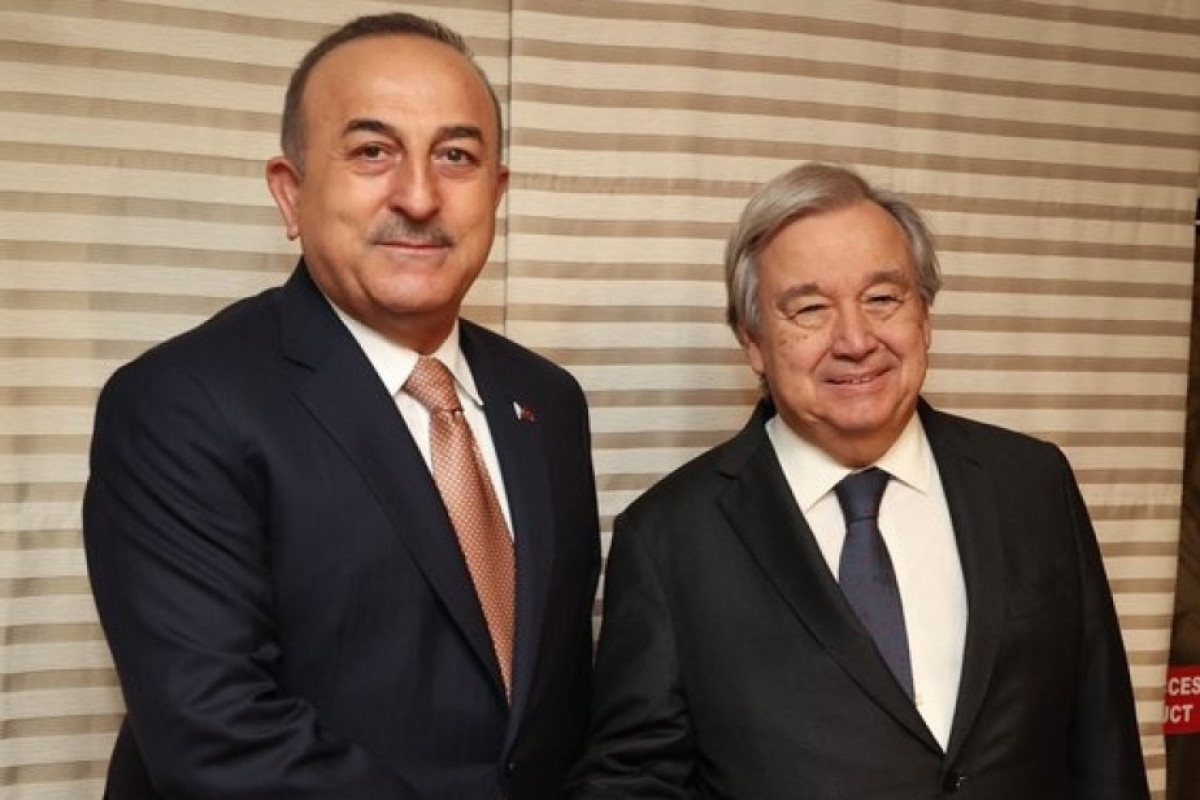 Turkish Foreign Minister, UN Secretary-General talk over phone