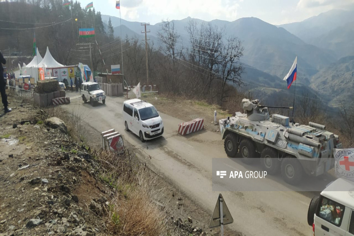 ICRC vehicles carrying Armenian origin residents, unimpededly passed through Azerbaijan's Lachin-Khankandi road-PHOTO -UPDATED 