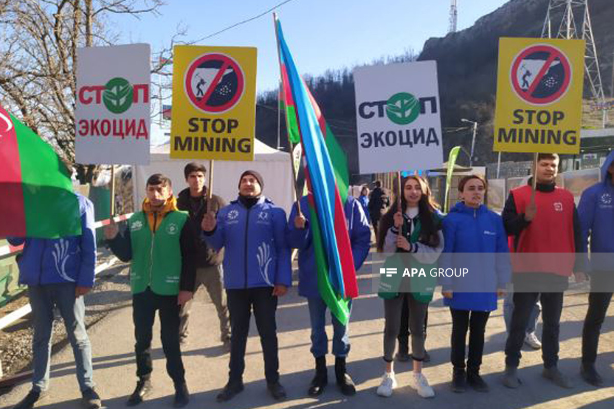 Peaceful protest of Azerbaijani eco-activists on Lachin–Khankandi road enters 108th day
