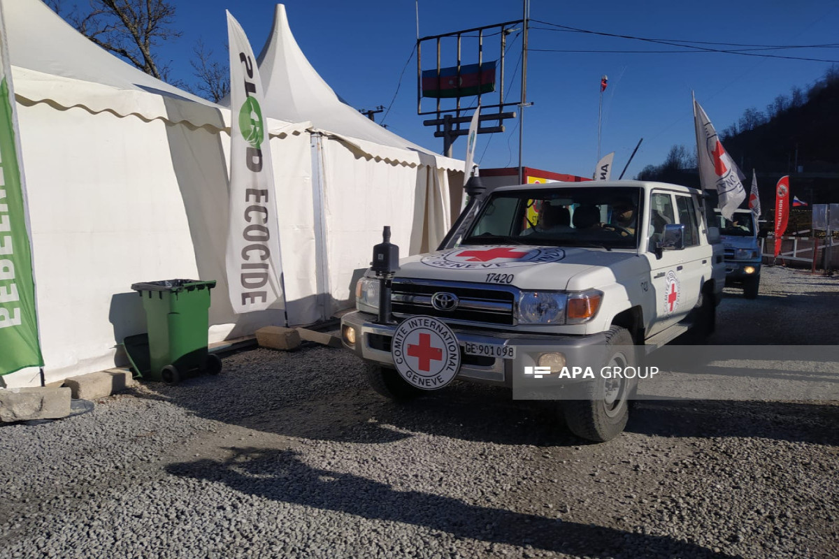 ICRC vehicles carrying Armenian origin residents, unimpededly passed through Azerbaijan