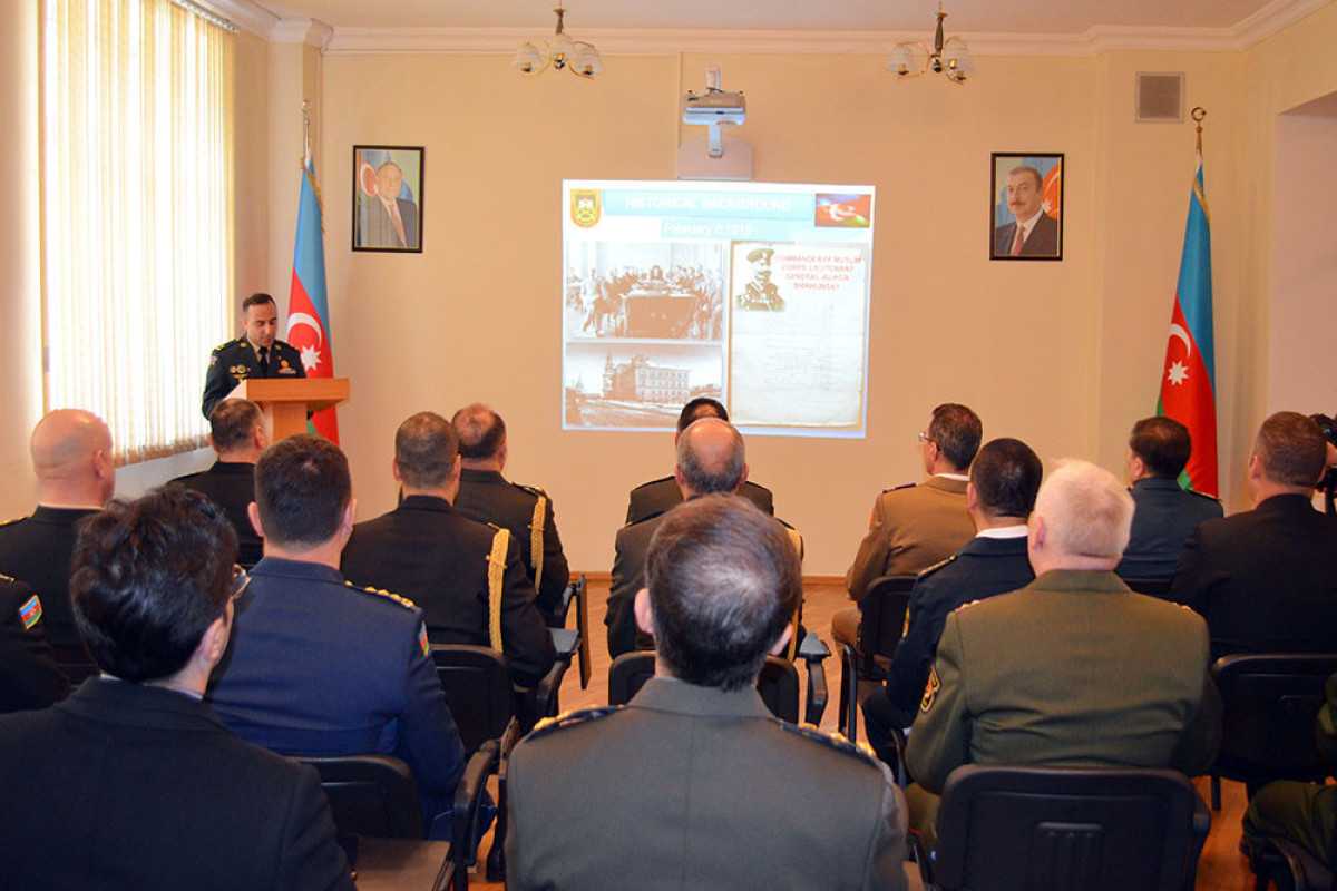 Military attachés visited the Military Institute named after Heydar Aliyev - Azerbaijani MoD-PHOTO 