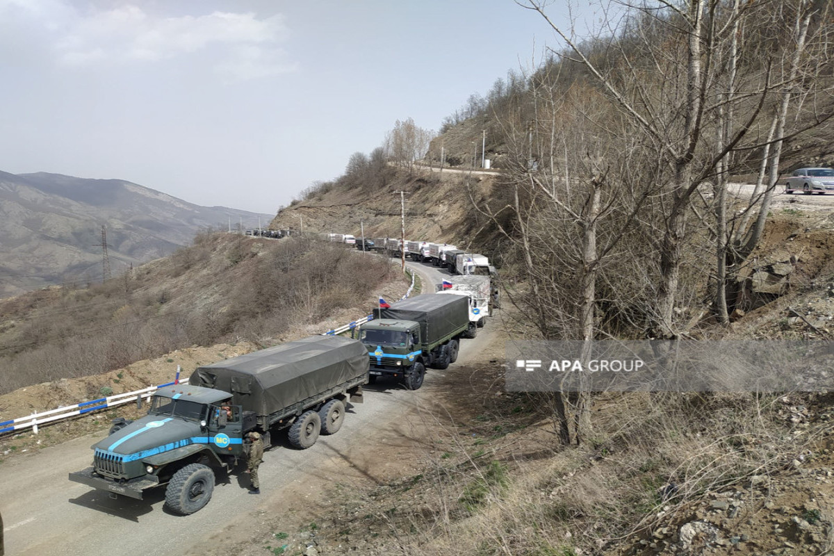 Laçın-Xankəndi yolundan RSK-nın 43 maşından ibarət karvanı keçib - FOTO  - YENİLƏNİB-2 