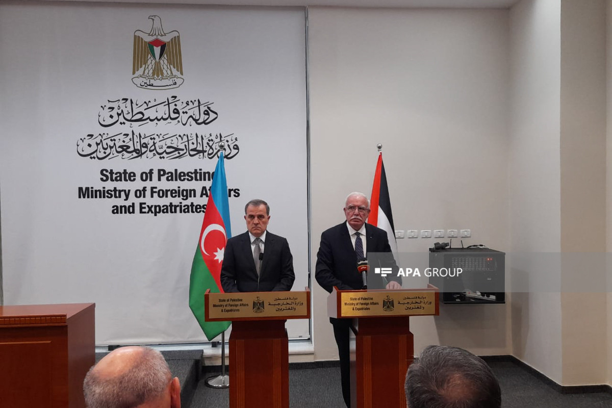 Palestinian FM: We are friend countries with Azerbaijan and thank it for decision of opening Representation Office