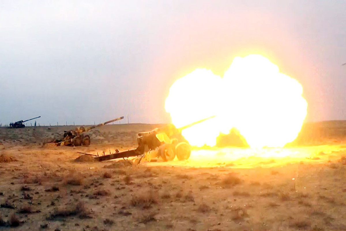 Azerbaijan Army's artillery units conducted live-fire drills-VIDEO 