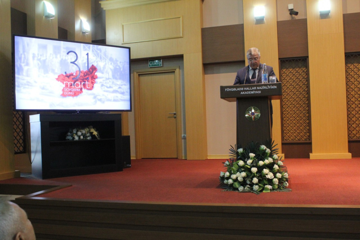 В Академии МЧС проведено мероприятие, приуроченное ко Дню геноцида азербайджанцев - ФОТО 