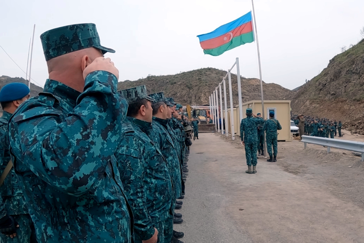 Passage from the border checkpoint at the beginning of the Lachin-Khankendi road provided -PHOTO 