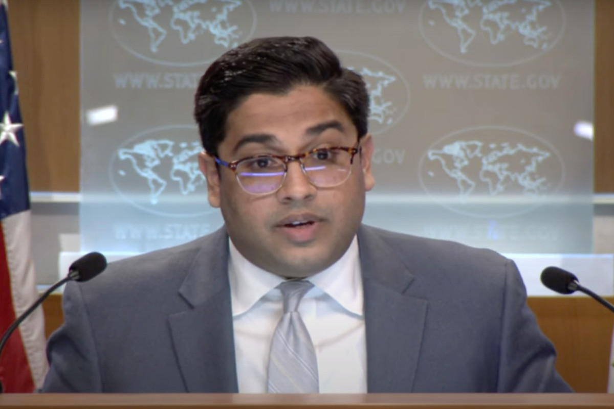 Vedant Patel, the deputy head of the press service of the State Department