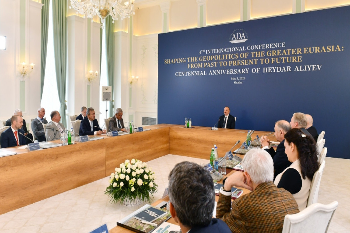 Prezident İlham Əliyev Şuşada keçirilən beynəlxalq konfransda iştirak edib - YENİLƏNİB 