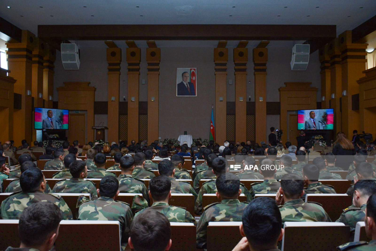 FHN Akademiyasında Heydər Əliyevin 100 illik yubileyi ilə bağlı tədbir keçirilib - FOTO 