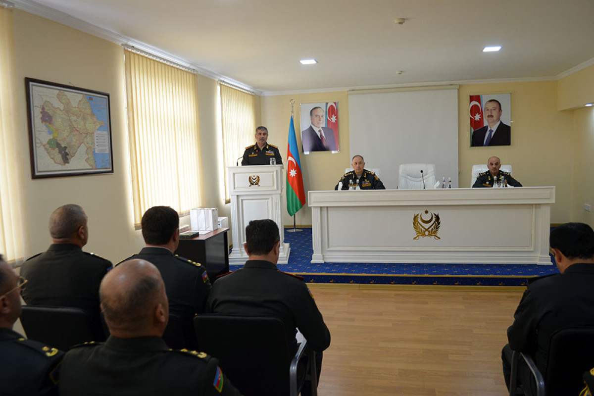 MN rəhbərliyi hərbi polisin yaranmasının 31-ci ildönümü münasibətilə Hərbi Polis İdarəsində olub - FOTO 
