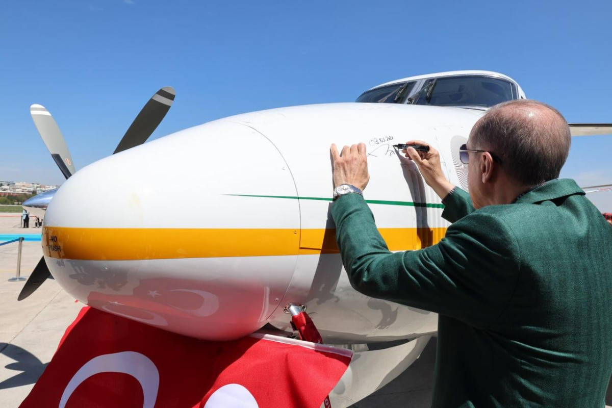 Erdogan named reconnaissance aircraft and firefighting helicopter
