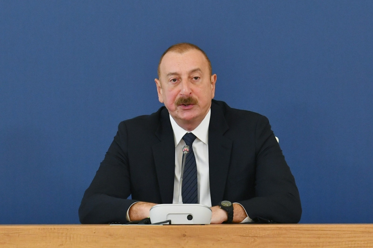 Президент Ильхам Алиев принял участие в международной конференции в Шуше