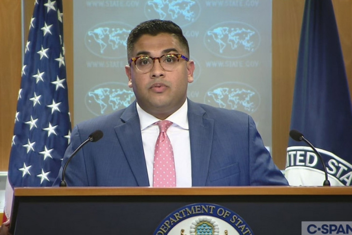 Vedant Patel, a deputy spokesperson at the U.S. State Department