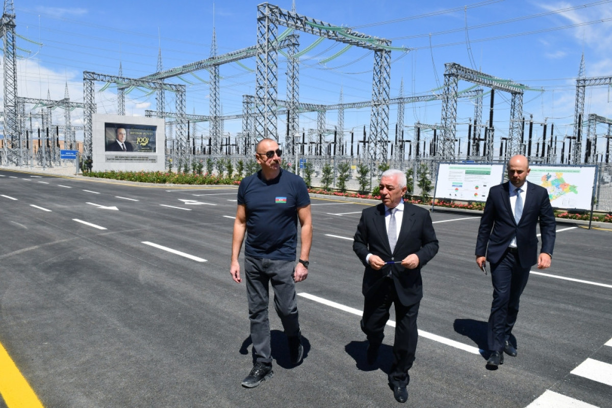 Prezident İlham Əliyev 330 kV-luq “Cəbrayıl” qovşaq yarımstansiyasının açılışını edib - YENİLƏNİB 