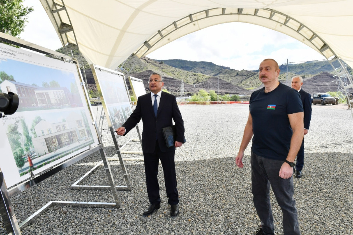 President laid foundation of Gulabird village settlement in Lachin-UPDATED 
