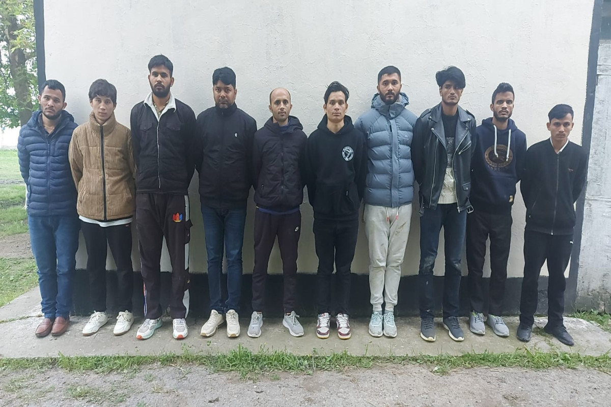 Azerbaijan Border guards detained 10 Nepali attempting violate state border-PHOTO 