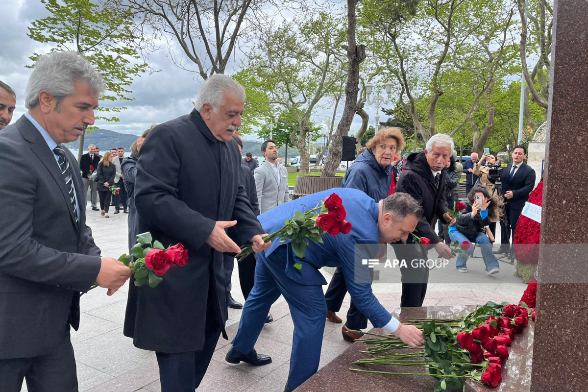 Azerbaijan's National Leader Heydar Aliyev was commemorated in Istanbul-PHOTO 