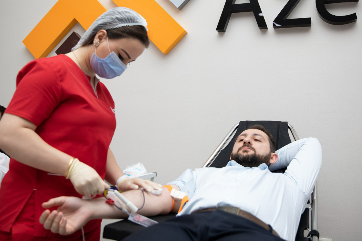 В ЗАО «AzerGold» состоялась акция по сдаче крови, приуроченная к 100-летию Гейдара Алиева-ФОТО 
