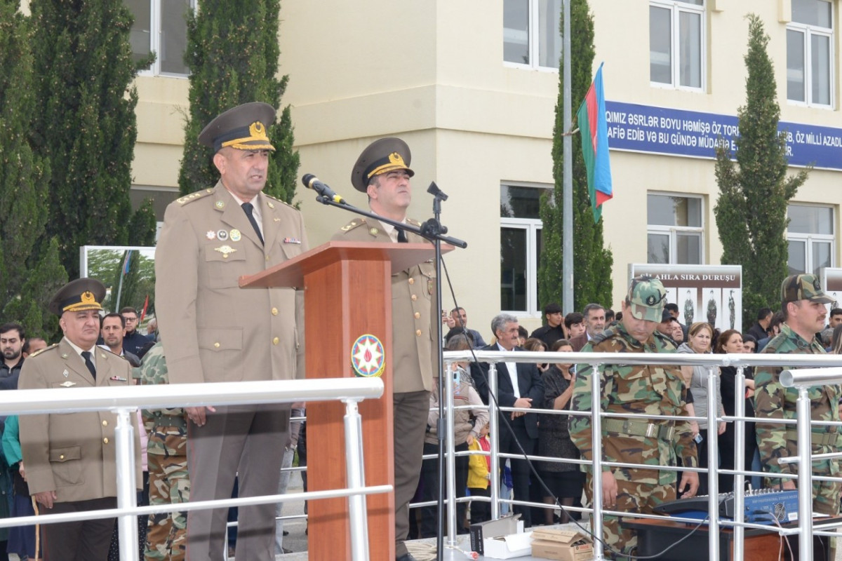 Mülki müdafiə qoşunlarında andiçmə mərasimi keçirilib - FOTO 