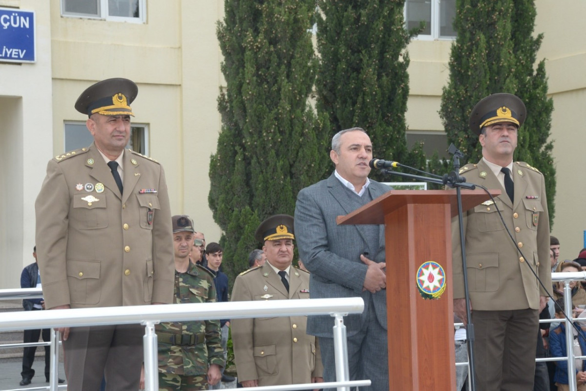 Mülki müdafiə qoşunlarında andiçmə mərasimi keçirilib - FOTO 