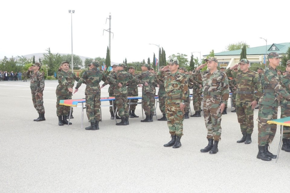 Mülki müdafiə qoşunlarında andiçmə mərasimi keçirilib - FOTO 