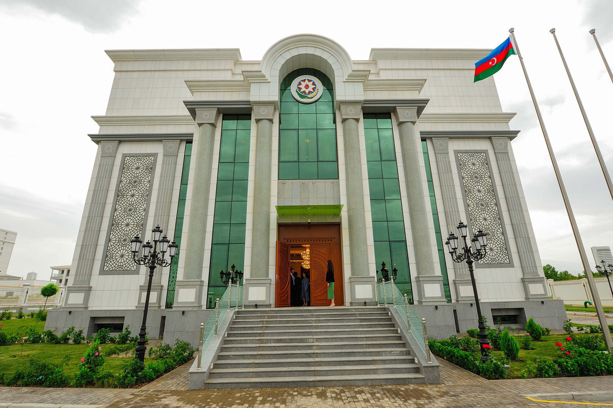 Состоялась церемония открытия нового административного здания посольства Азербайджана в Туркменистане