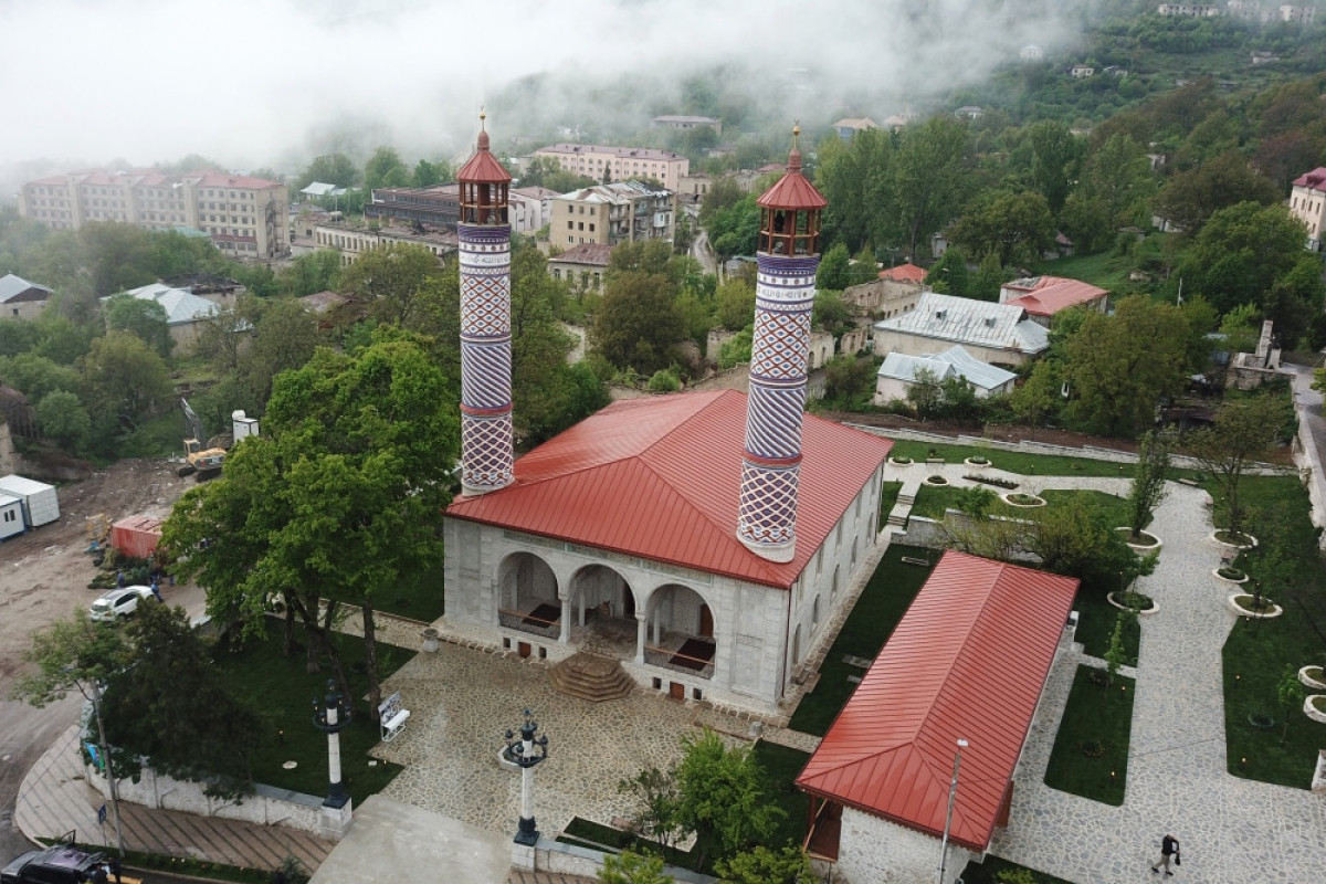 Yukhari Govhar Agha Mosque opened after reconstruction and restoration in Shusha-UPDATED 