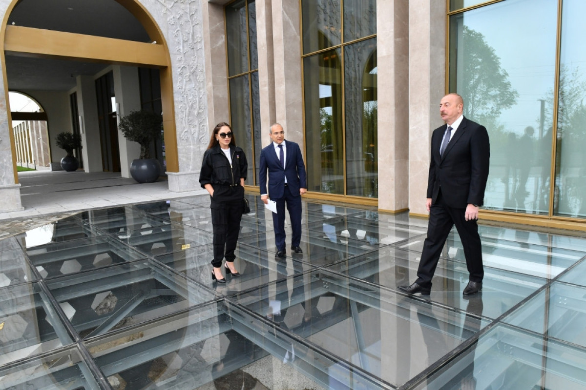 President Ilham Aliyev and First Lady Mehriban Aliyeva attended inauguration of Shusha Hotel-Congress Central Complex-UPDATED 