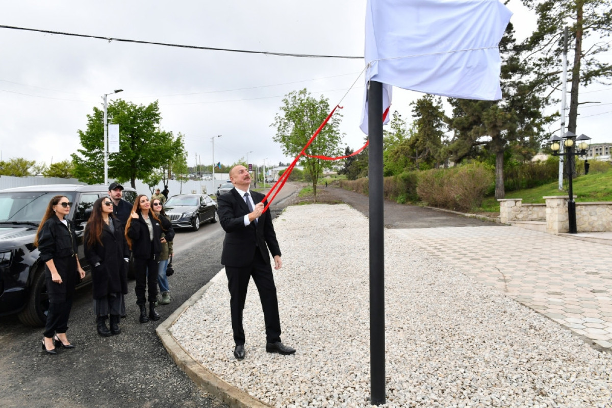 Signs at intersection of Heydar Aliyev and 8 November streets were unveiled in Shusha-UPDATED 