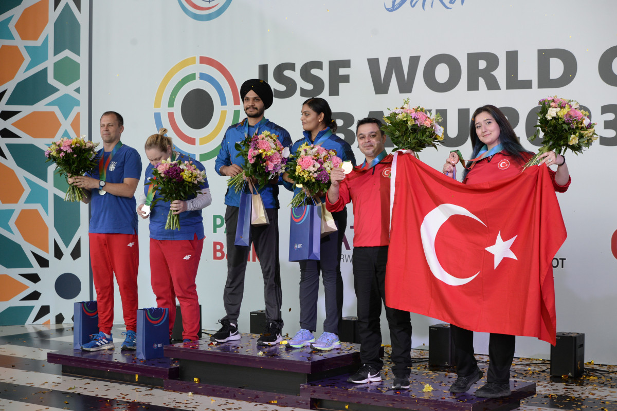 Atıcılıq üzrə dünya kubokunun ikinci günündə Türkiyə komandası qaliblər sırasında olub - FOTO  - YENİLƏNİB 
