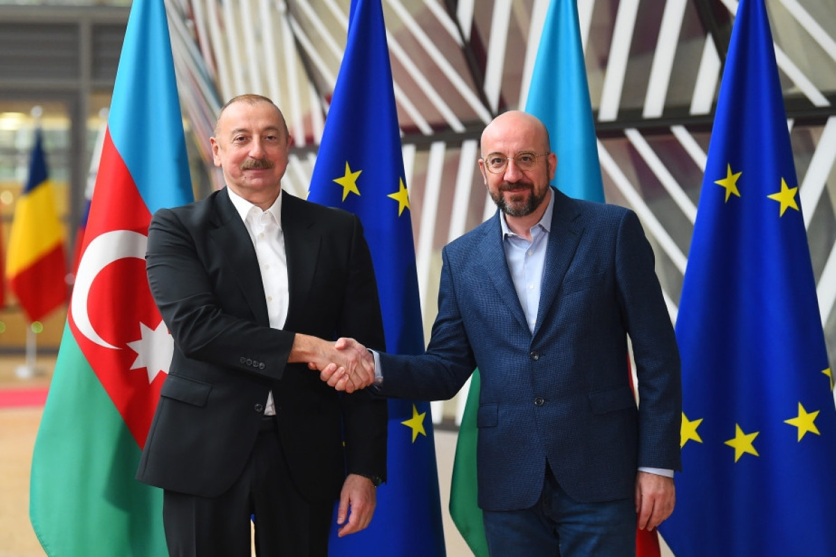Президент Ильхам Алиев, Шарль Мишель