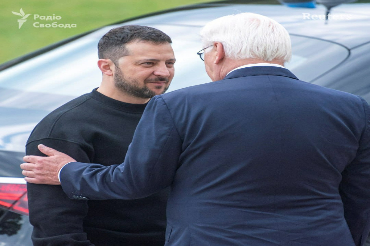 Zelenskinin Almaniya prezidenti Frank-Valter Ştaynmayerlə görüşü başlayıb - FOTO  - YENİLƏNİB 