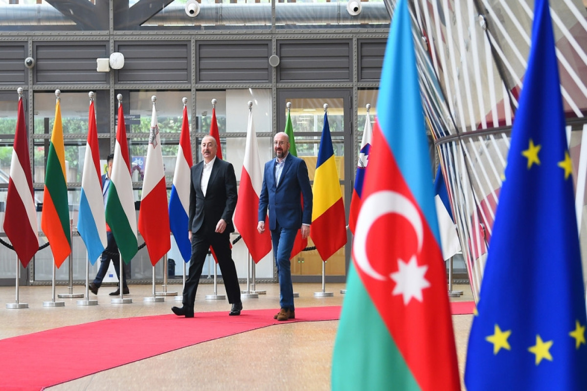 Meeting between Azerbaijani President Ilham Aliyev, President Charles Michel kicks off in Brussels-PHOTO 