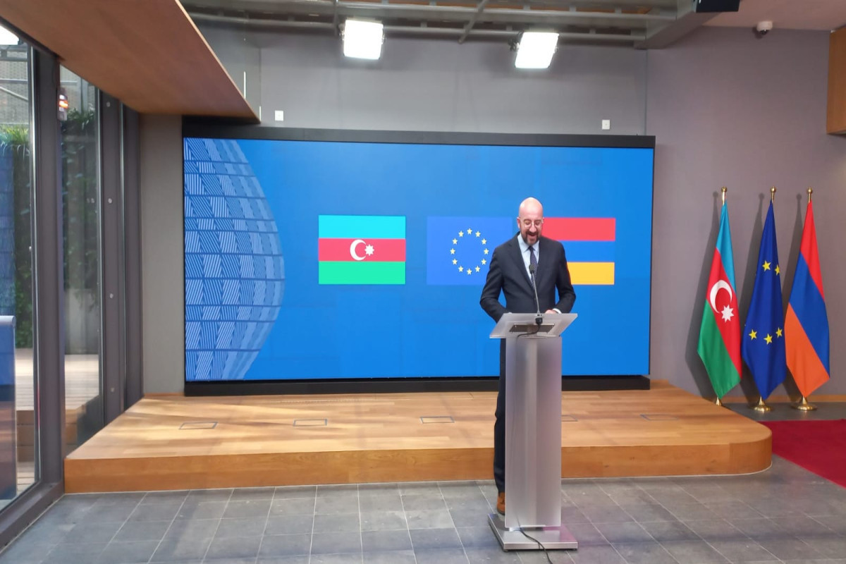 Мишель: Оба лидера подтвердили уважение территориальной целостности 86,6 тыс. кв. км Азербайджана и 29,8 тыс. кв. км Армении