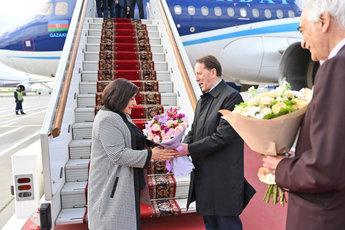 Председатель Милли Меджлиса совершила рабочую поездку в Москву-ФОТО 