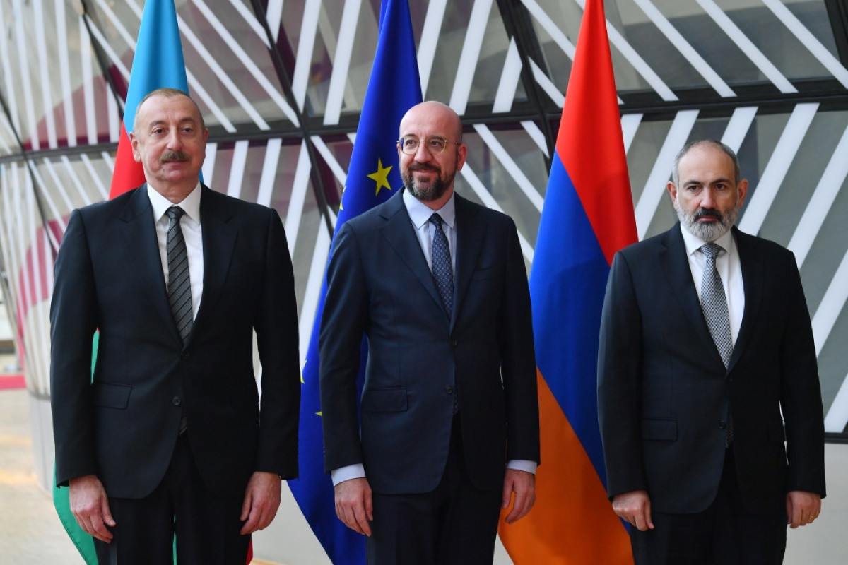 İlham Əliyev, Şarl Mişel, Nikol Paşinyan