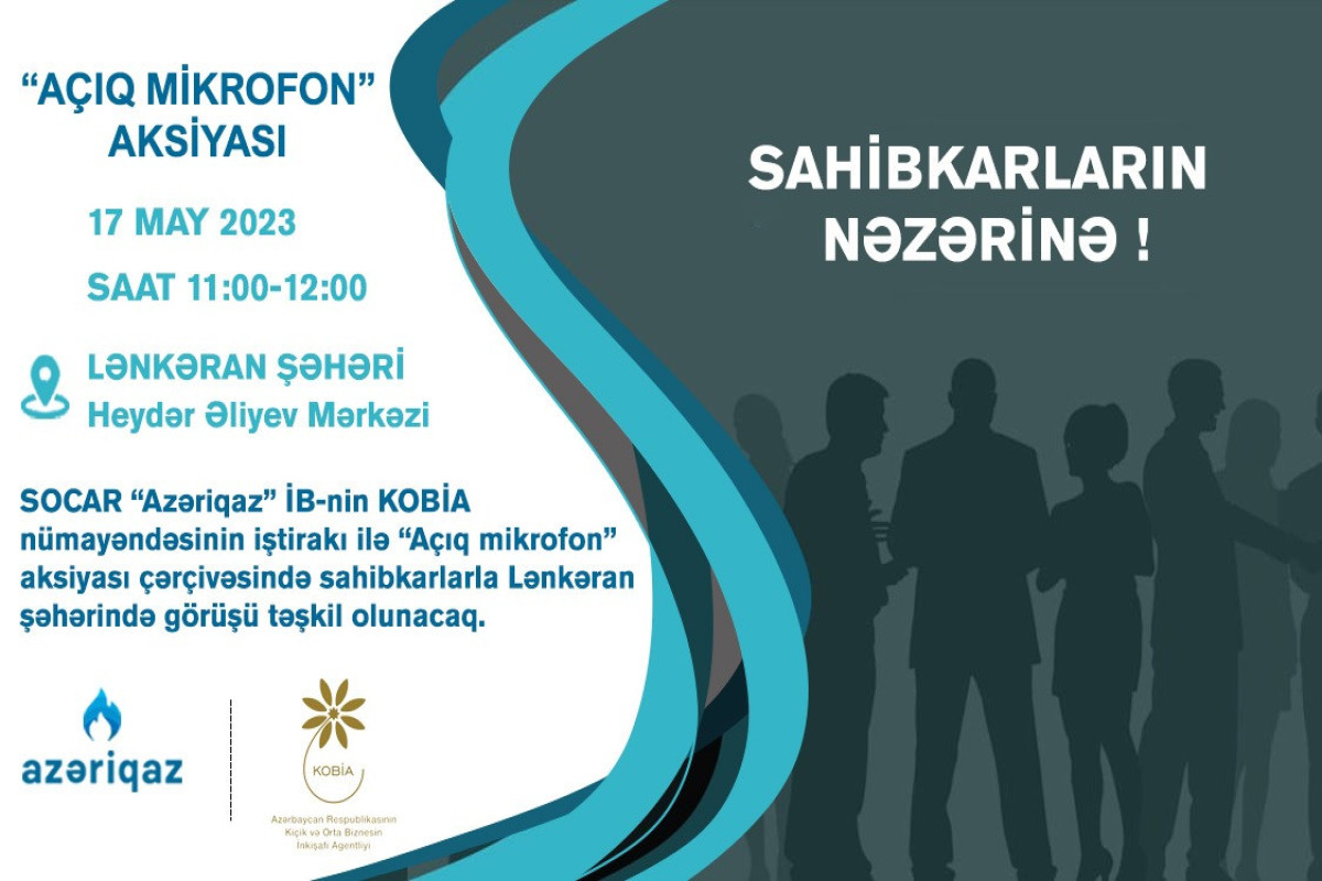 “Azəriqaz”: Sahibkarlarla növbəti görüş Lənkəran şəhərində keçiriləcək
