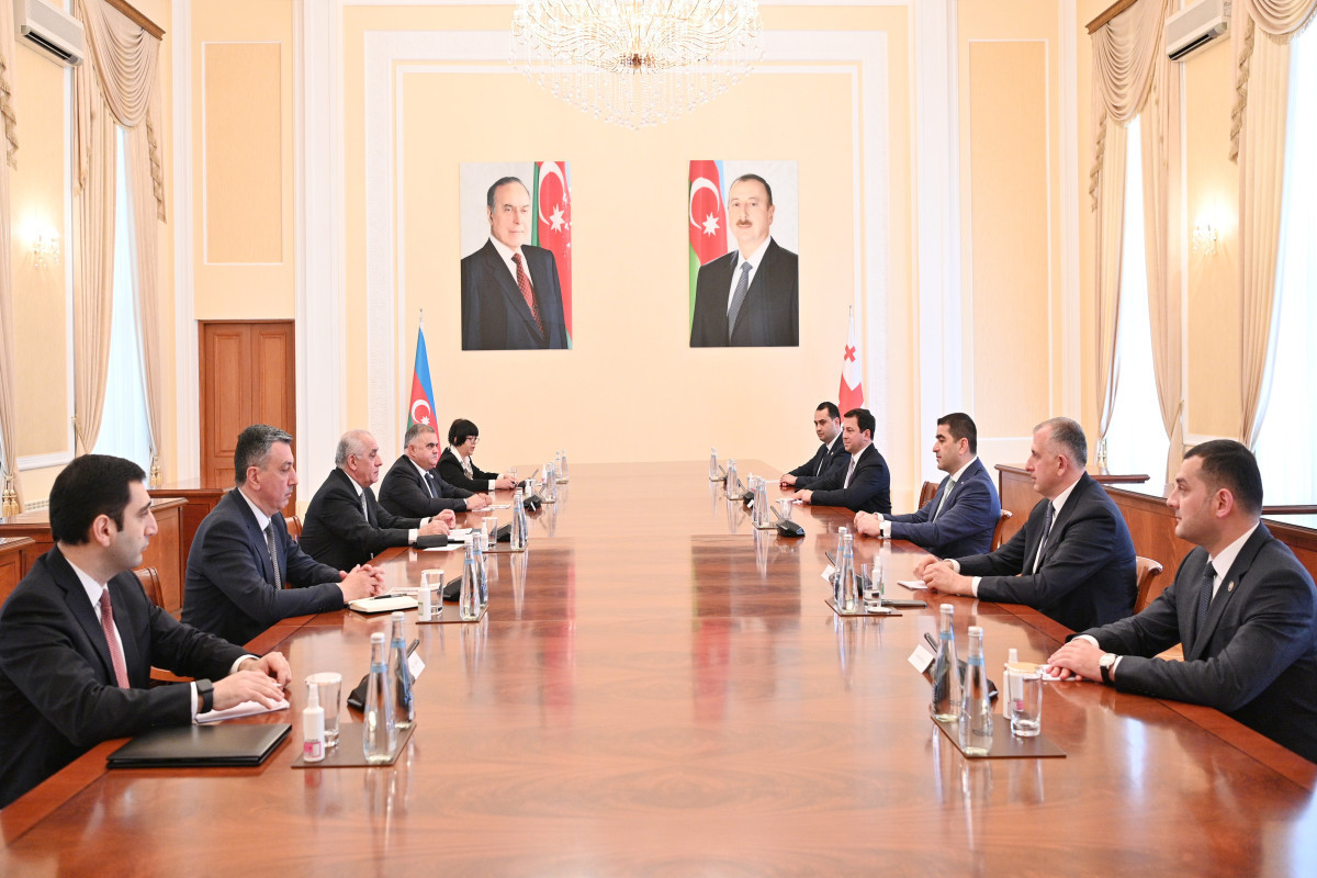 Azerbaijani PM met with Chairman of  Georgian Parliament