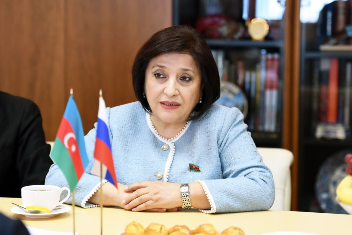 Milli Majlis Chair Sahiba Gafarova Attends Great Leader Heydar Aliyev Centenary Exhibition at TASS Agency
